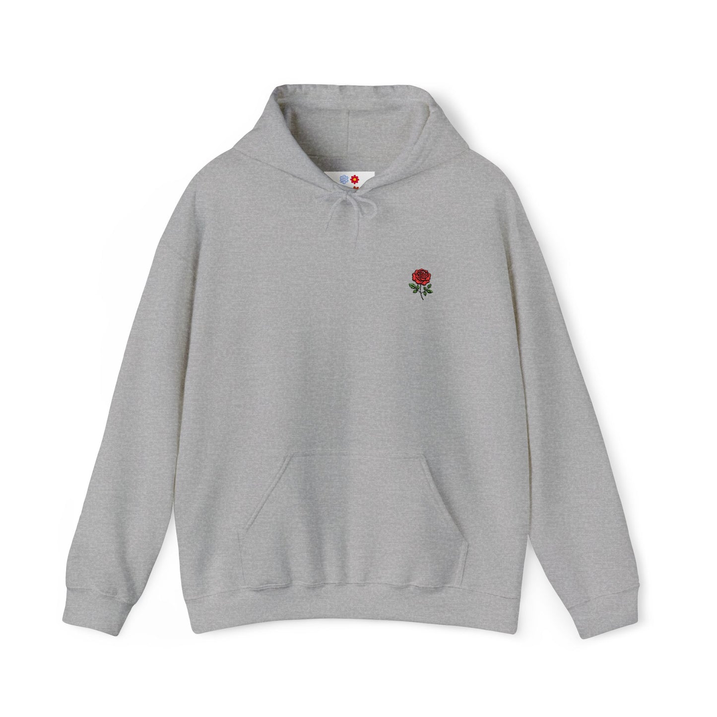 Rose Embroidered Hoodie