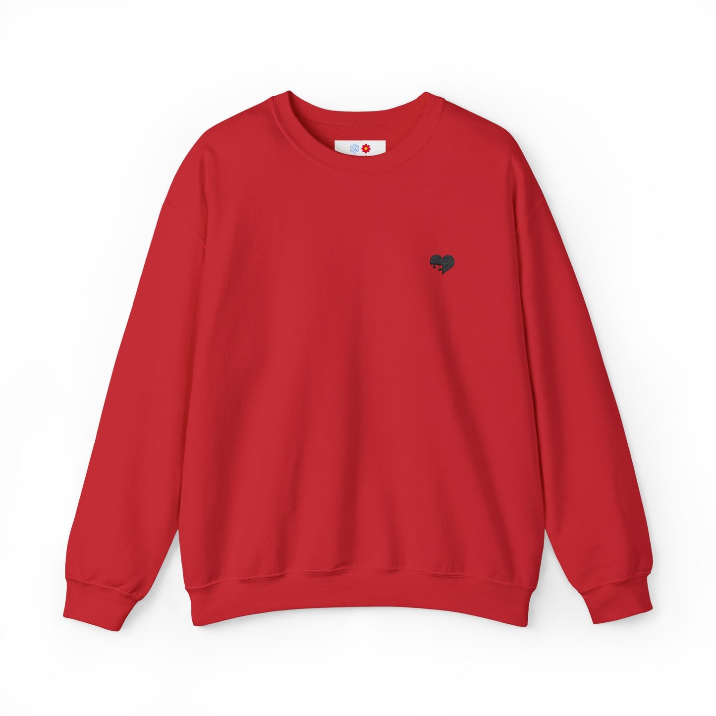 Missing Piece Heart Embroidered Crewneck
