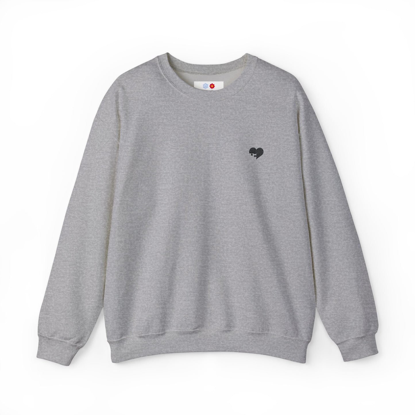 Missing Piece Heart Embroidered Crewneck