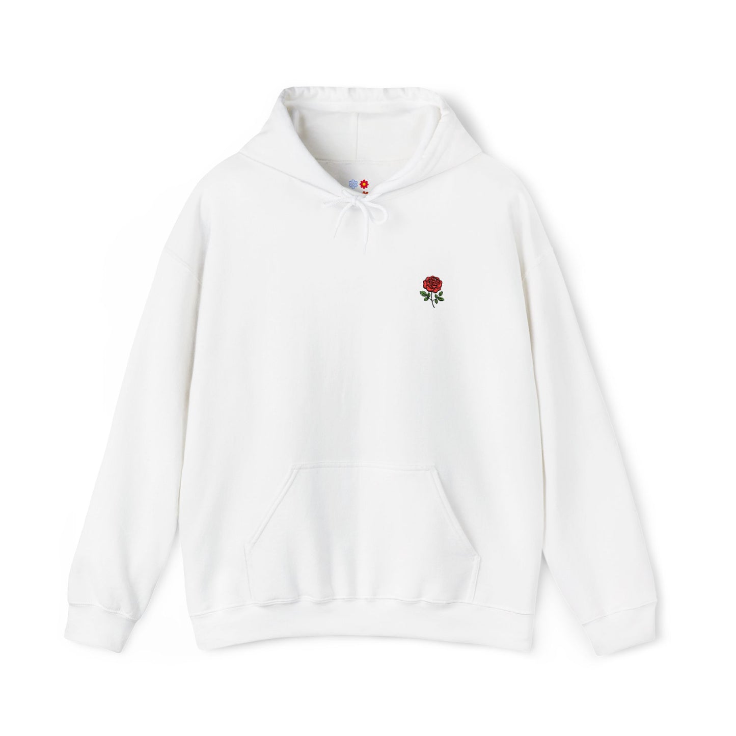 Rose Embroidered Hoodie