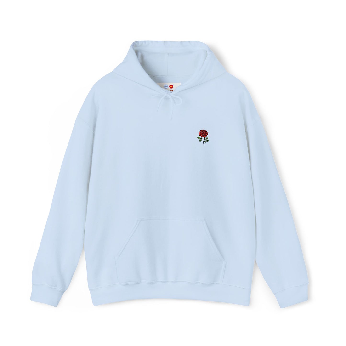 Rose Embroidered Hoodie