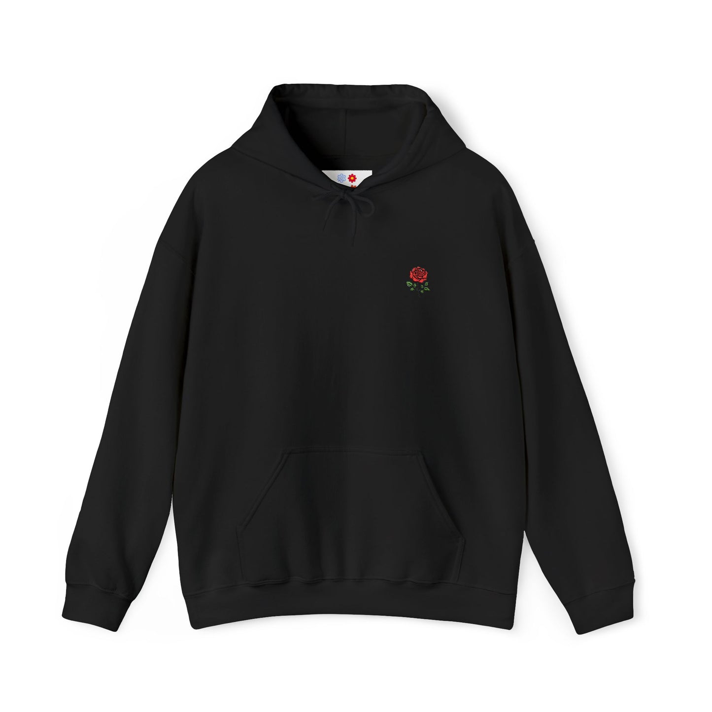 Rose Embroidered Hoodie