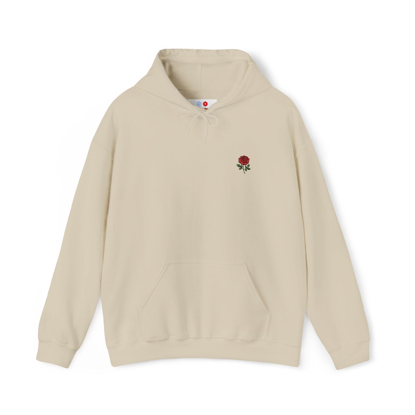 Rose Embroidered Hoodie