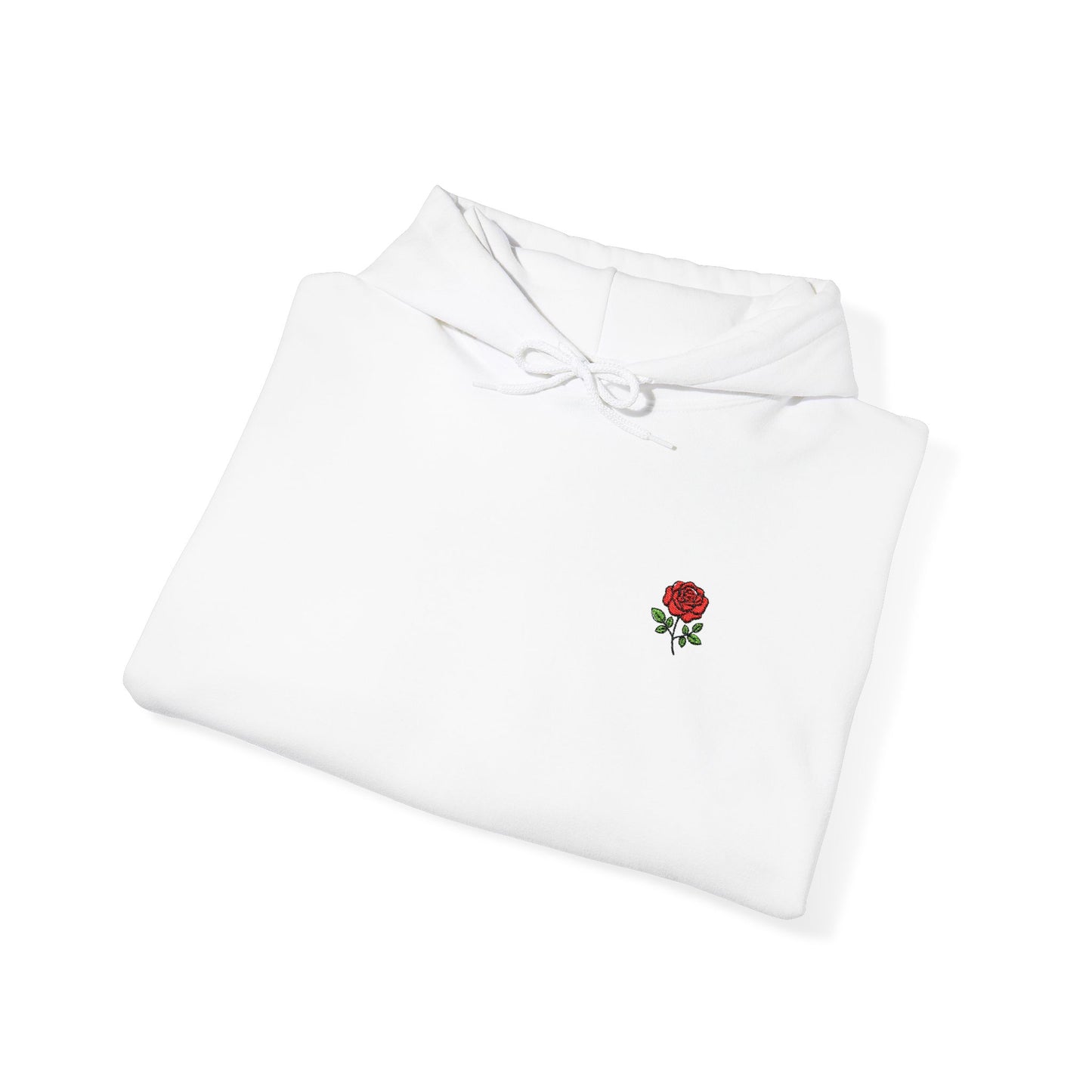 Rose Embroidered Hoodie