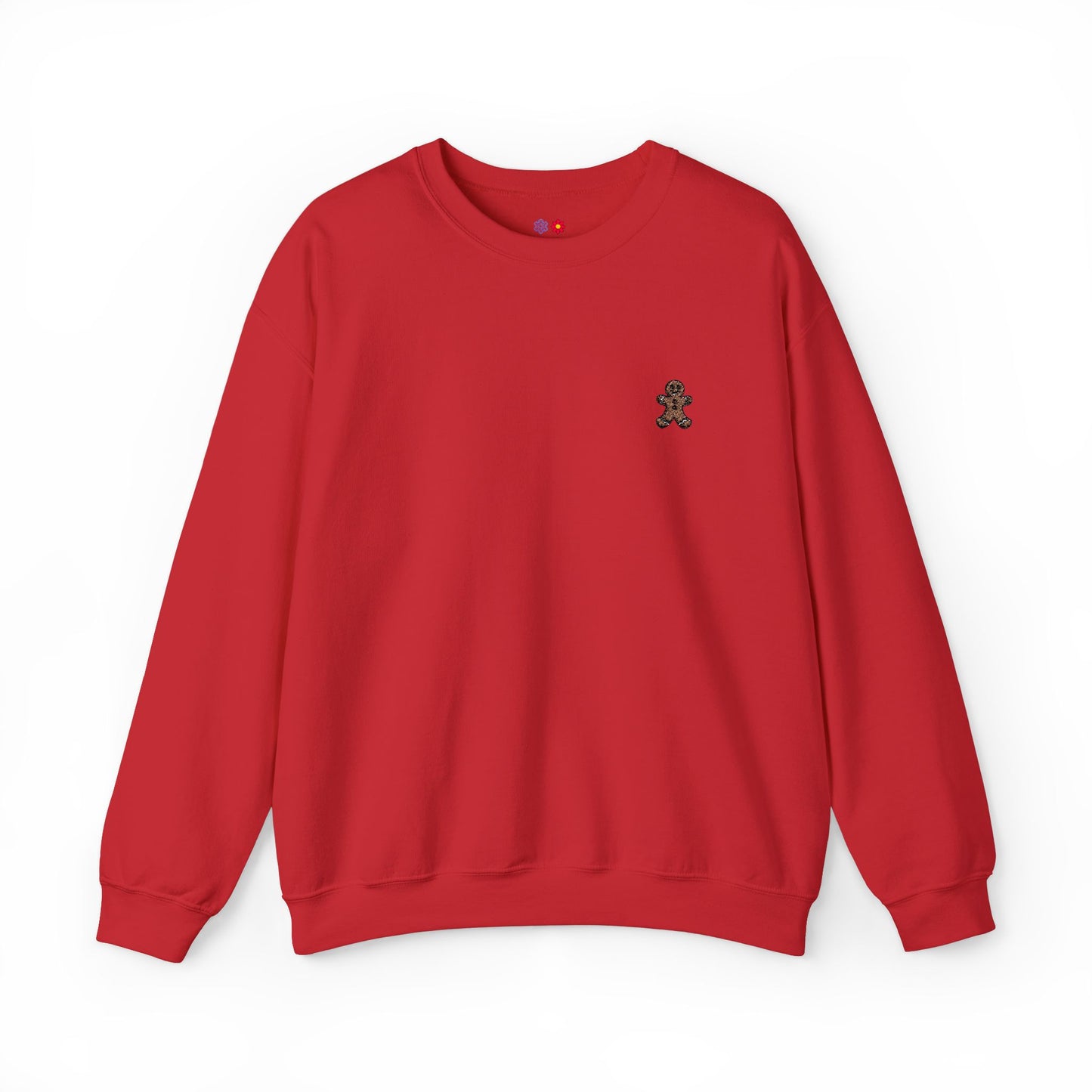 Embroidered  Gingerbread Man Crewneck