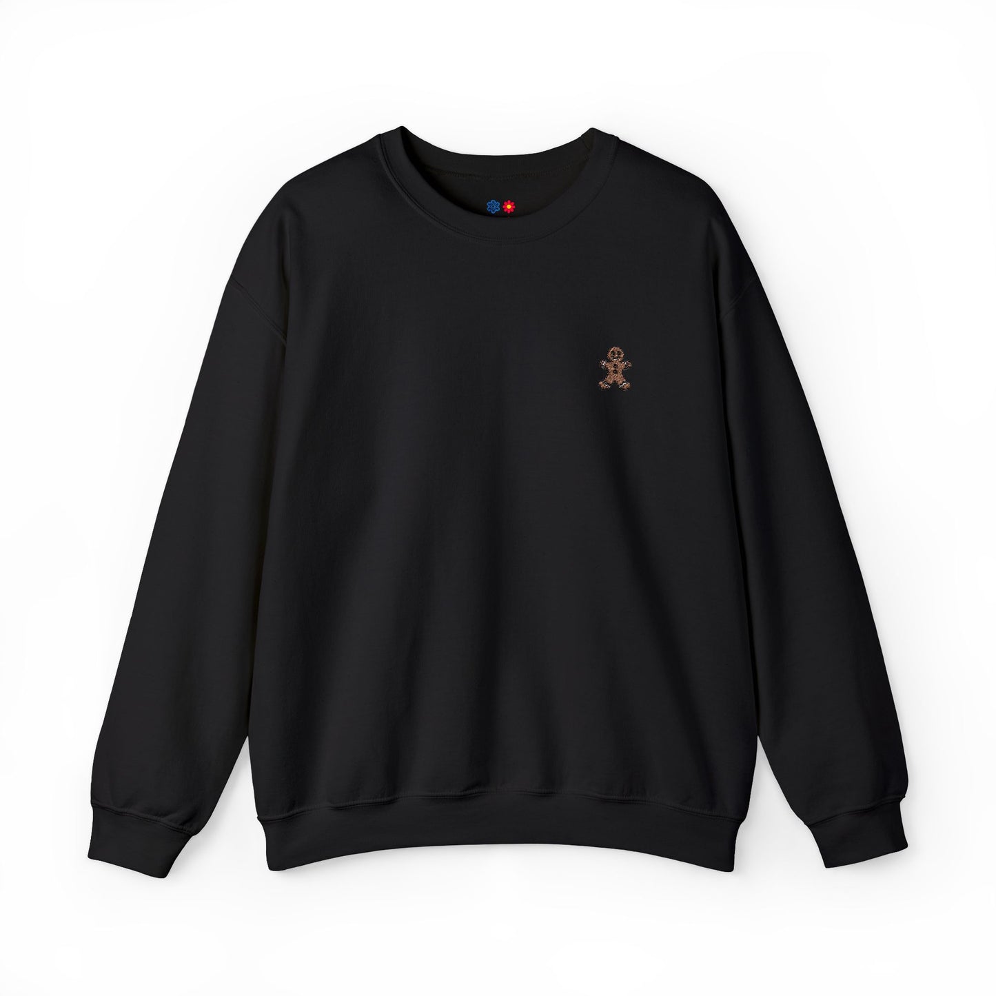 Embroidered  Gingerbread Man Crewneck