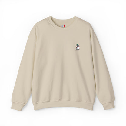 Embroidered Snowman Crewneck