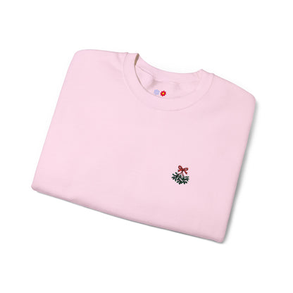 Embroidered Mistletoe Crewneck