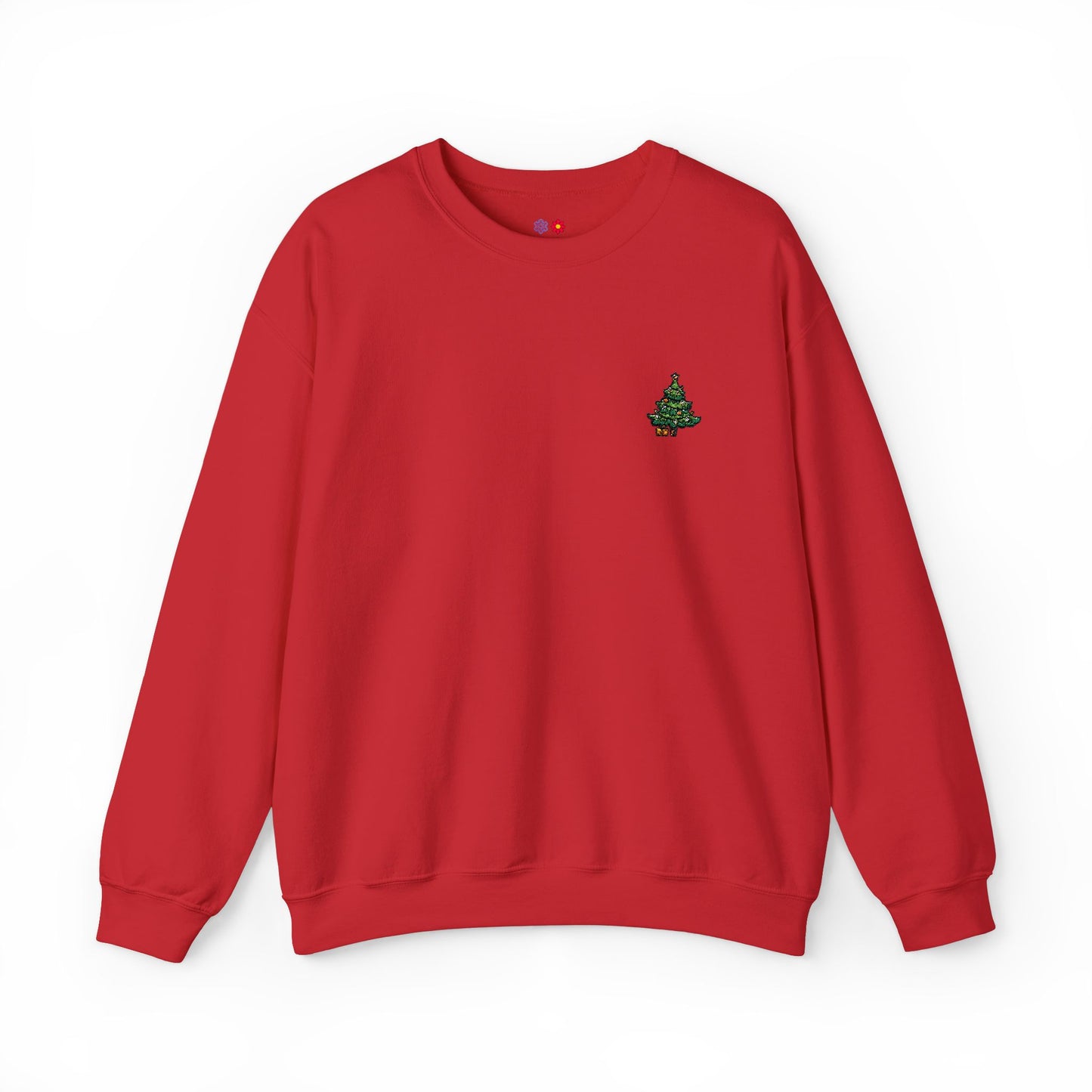 Embroidered Christmas Tree Crewneck