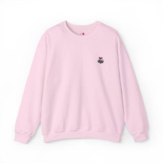 Embroidered Mistletoe Crewneck