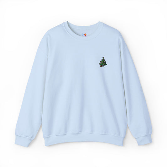 Embroidered Christmas Tree Crewneck