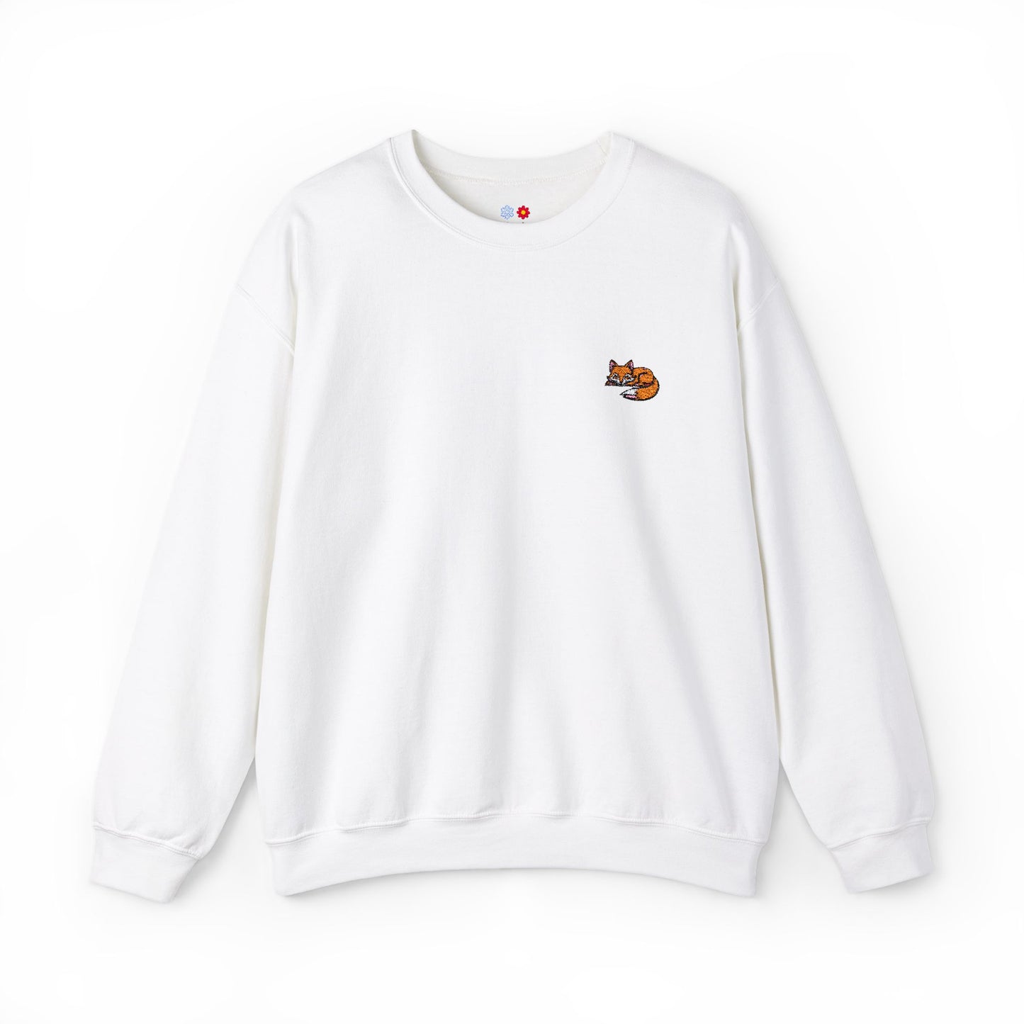 Embroidered Fox Crewneck