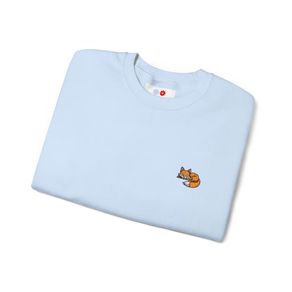 Embroidered Fox Crewneck