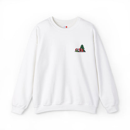 Embroidered Sleeping Santa Crewneck