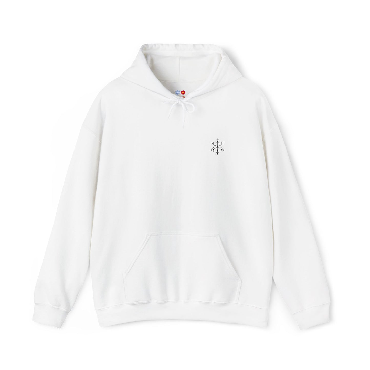 Embroidered Essential Snowflake Hoodie