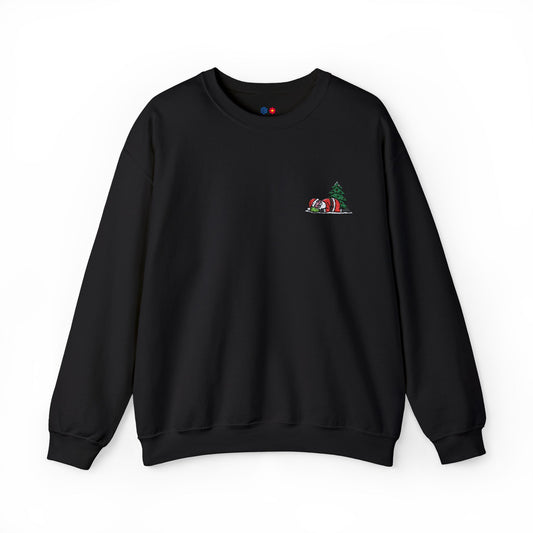 Embroidered Sleeping Santa Crewneck