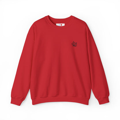 Embroidered Essential Leaf Crewneck