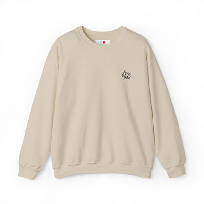 Embroidered Essential Leaf Crewneck