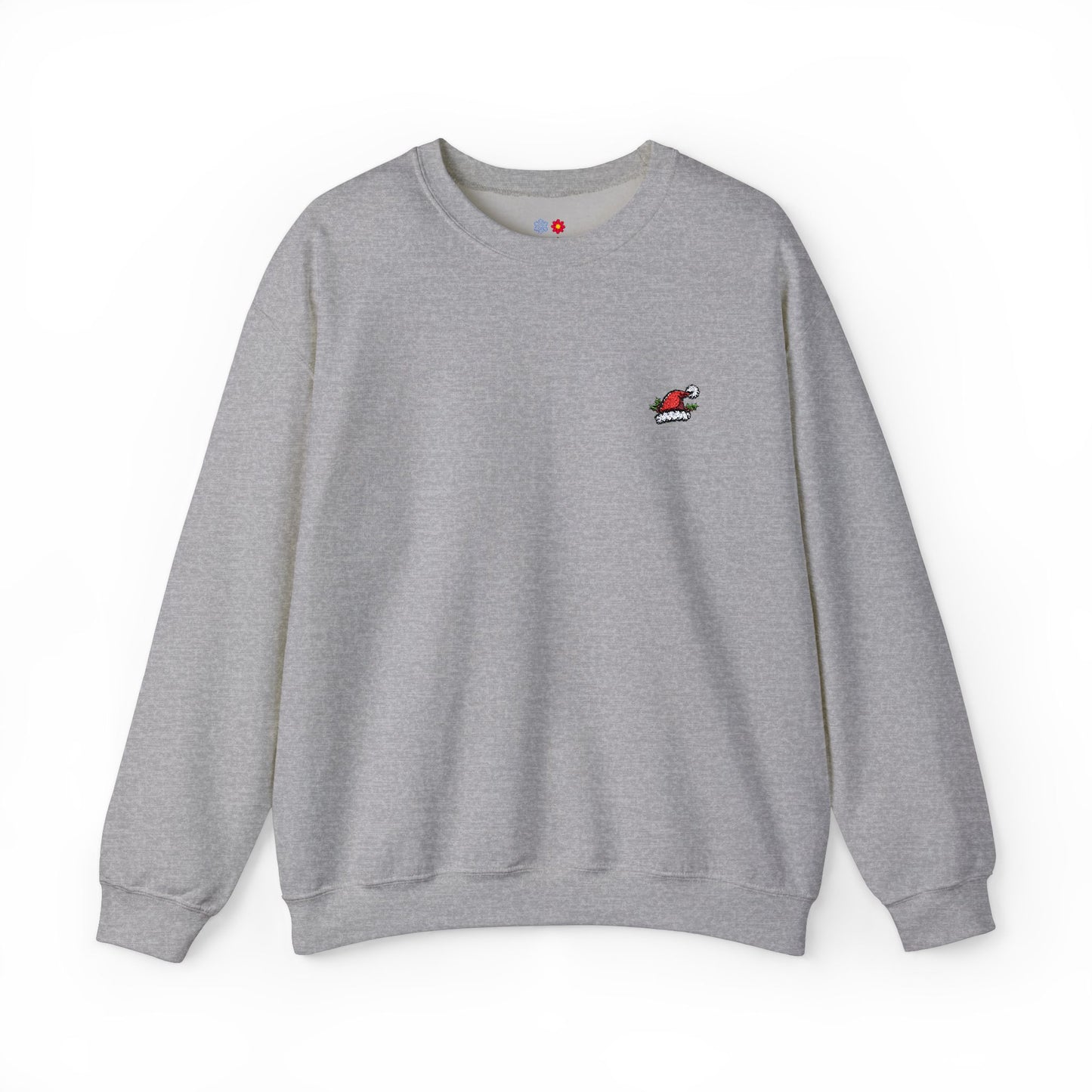 Embroidered  Santa Hat Crewneck