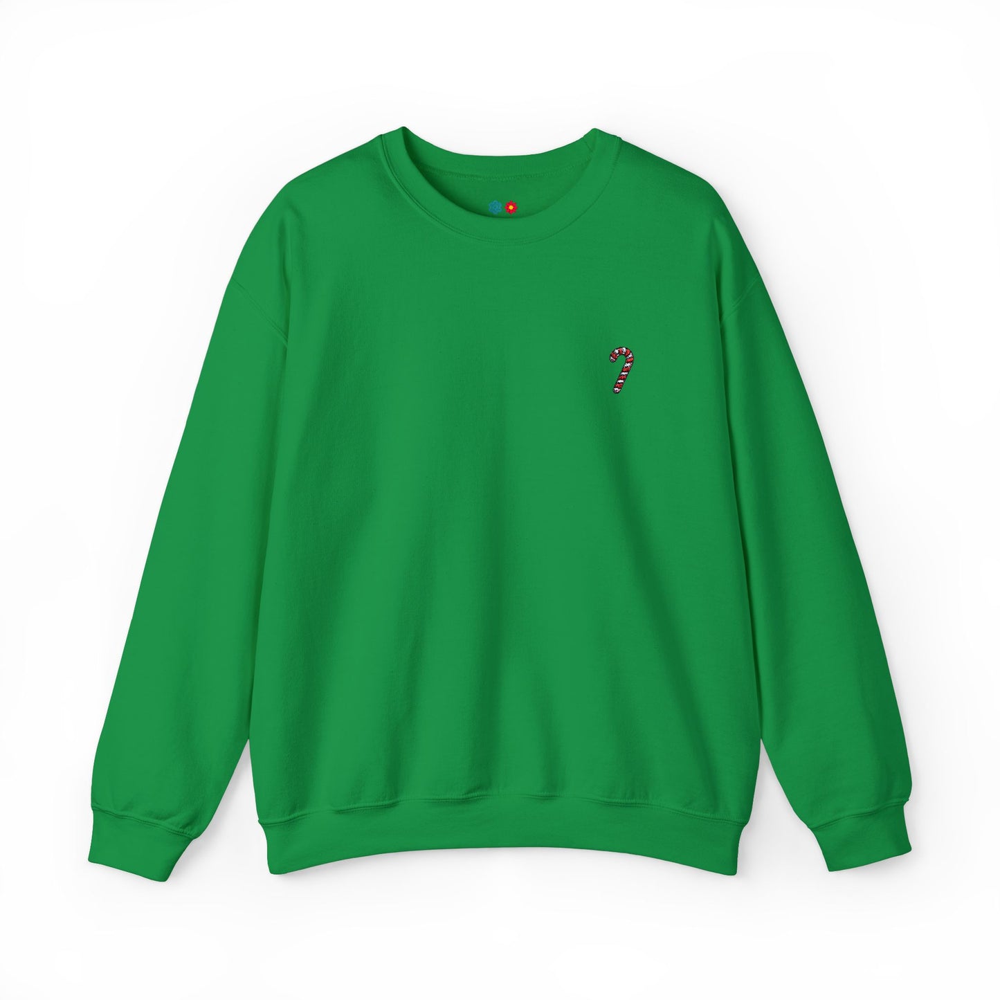 Embroidered Candy Cane Crewneck