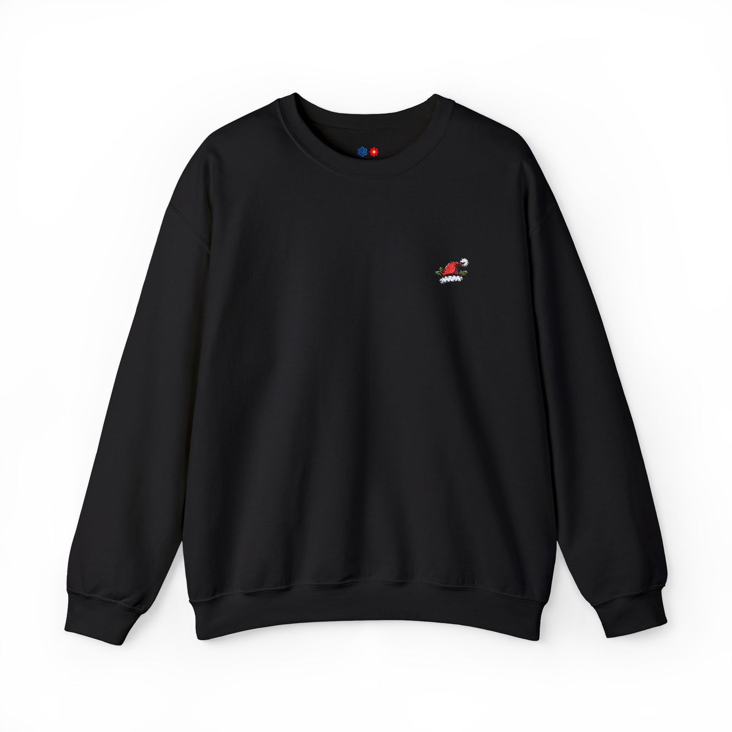 Embroidered  Santa Hat Crewneck