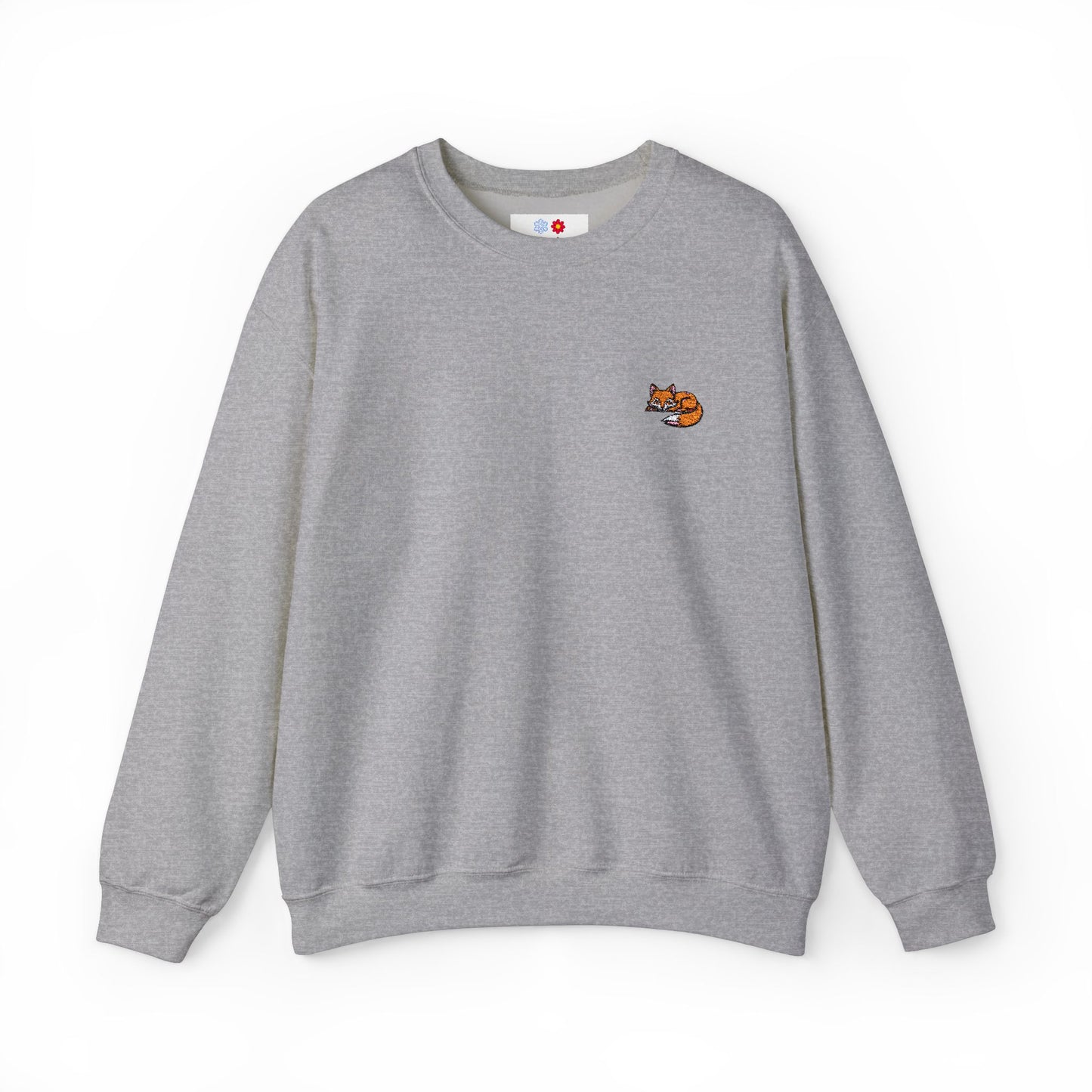 Embroidered Fox Crewneck