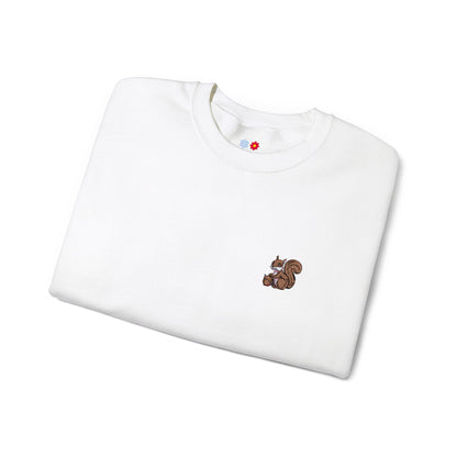 Embroidered Squirrel Crewneck